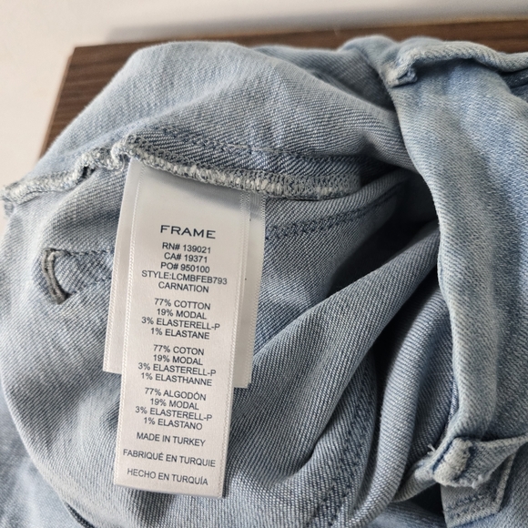 Frame Le Crop Mini Boot Carnation Size 31 - Picture 7 of 11